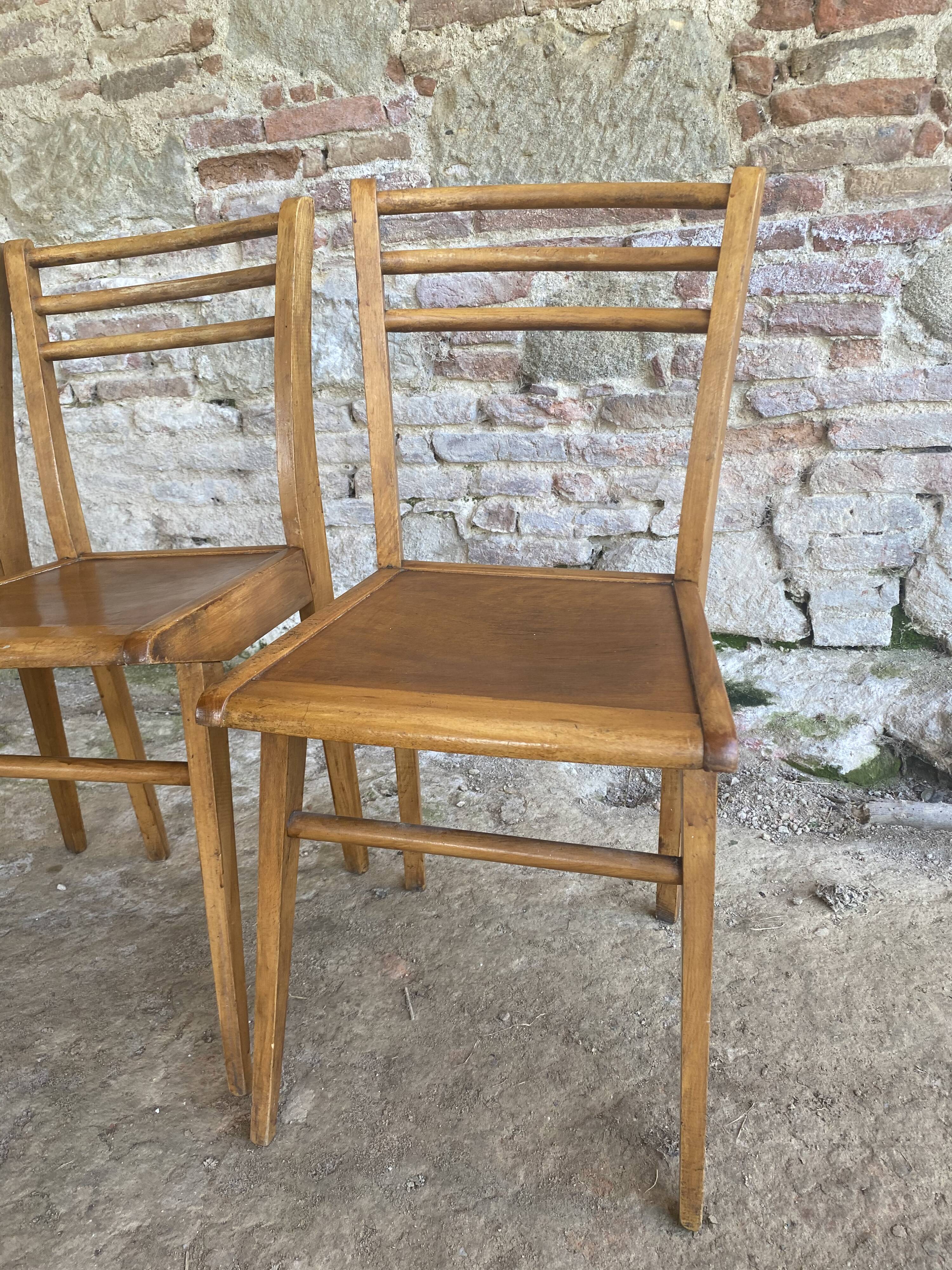 Lot de 4 chaises bistrot Luterma