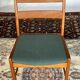 Set of 4 vintage Danish wood and wool chairs by Sax, Denmark 1960s