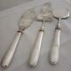 Cutlery with minerva silver handle