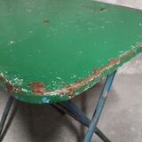 Painted metal folding table