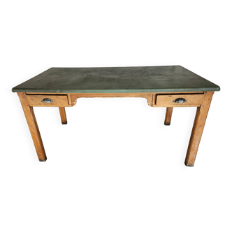 Antique oak administration desk