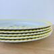 Set of 6 flat plates vintage earthenware