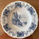 6 antique deep plates in Sarreguemines earthenware