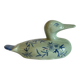 Vintage Blue Ceramic Duck