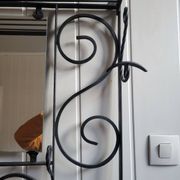 Wrought iron coat and hat rack, 1960s