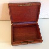 Brown / vintage leather box 40s-50s