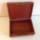 Brown / vintage leather box 40s-50s