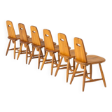 Ensemble de six rares chaises à repas « Pirtti » par Eero Aarnio pour Laukaan Puu