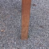 Brutalist farmhouse table Antique wooden workshop table 200cm