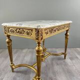 Louis XVI Style Console Table with Marble Top, 19th Century