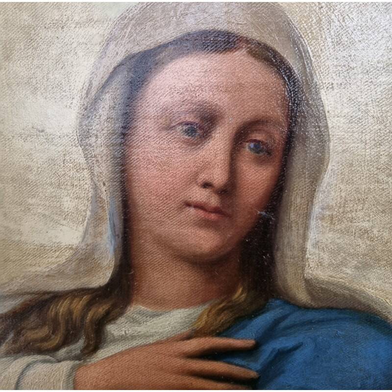 Large painting of the Virgin Mary