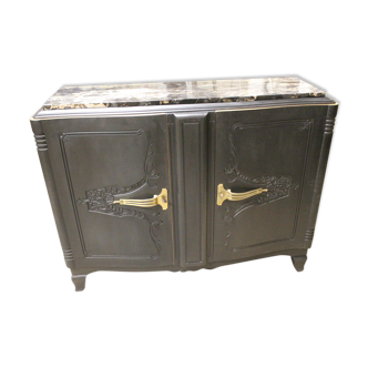 Black marble buffet