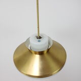 Brass and glass chandelier by Valasske Mezirici, 1970's