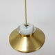 Suspension en laiton par Valasske Mezirici, années 1970