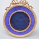 Miniature gilt metal and enamel photo frame