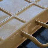 Vintage enamelled sheet metal tray