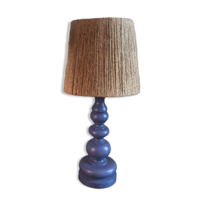 Lampe à poser bleu avec abat-jour