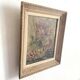 Peinture fleurs, huile sur toile encadrée