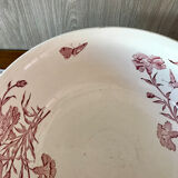 Bassine de toilette en terre de fer rouge