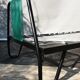 Metal bed  scoubidous green metal