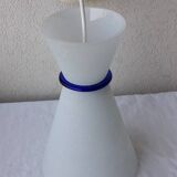 80's glass pendant light