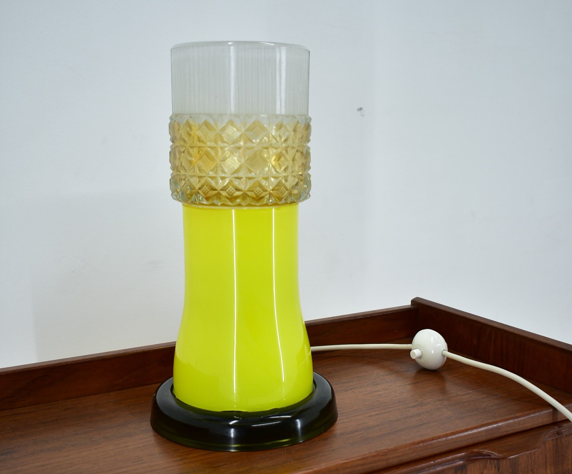 All Glass Table Lamp by Beleuchtungsglass Kombinat Görlitz, 1960s
