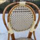 Chaise de bistrot en bois courbé rotin et bambou