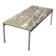 Kho Liangh Black Marble and Brushed Steel Coffee Table by Artifort 1960s