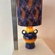 Upcycled table lamp made from an original 1970s Pop Art Dümler & Breiden vase.