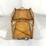 Rattan trolley with serving tray 1950’s