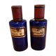 2 pots a pharmacy 19th in dark blue glass