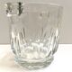 Old Bucket Ice Pot Ice Cubes Crystal Glass Vintage Made in Denmark Art Deco