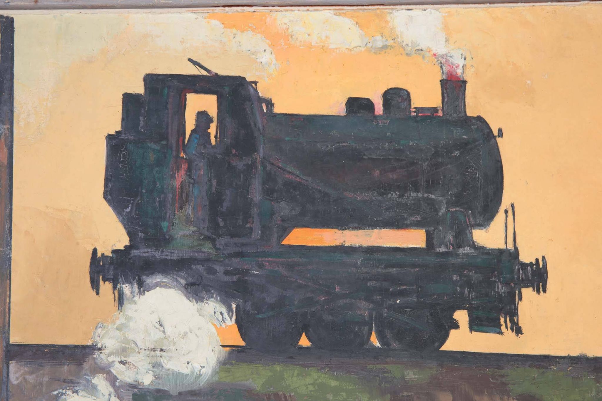 Jean Vigoureux (1959) Oil painting on wooden panel