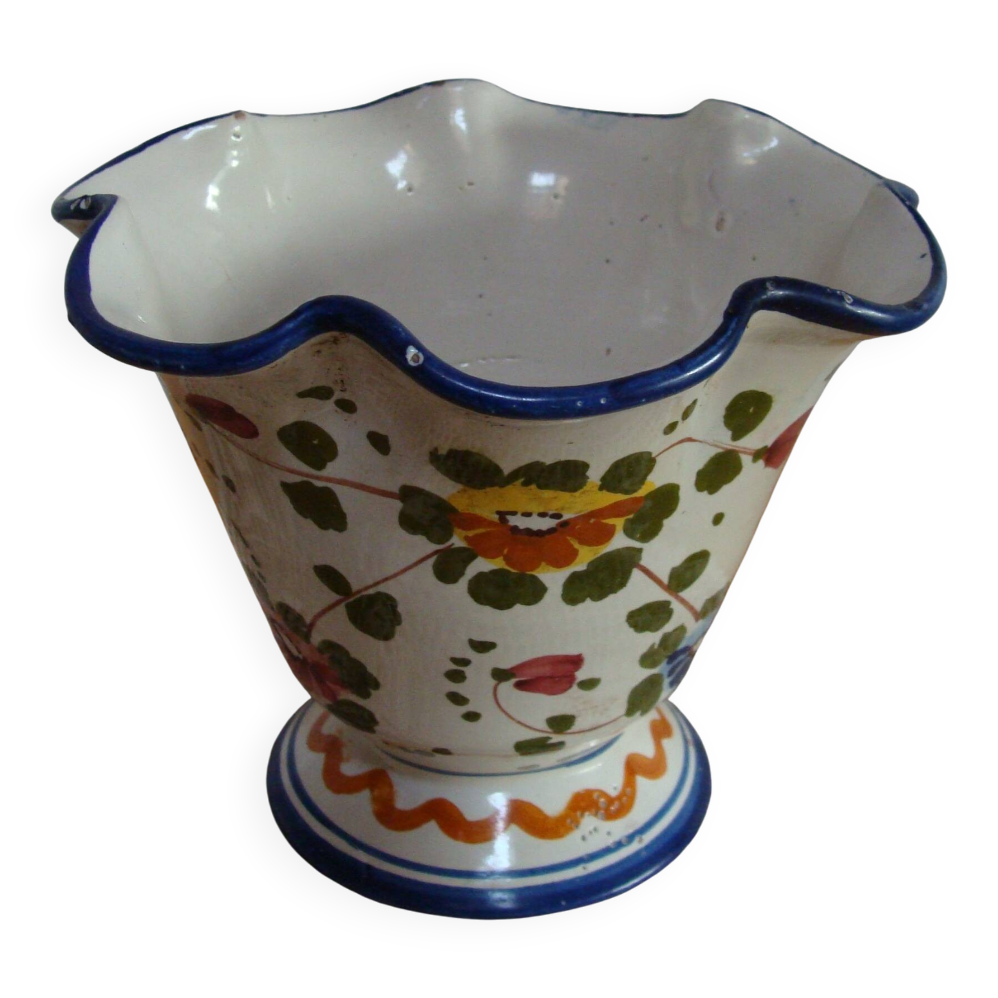 Vintage Italian tulip vase