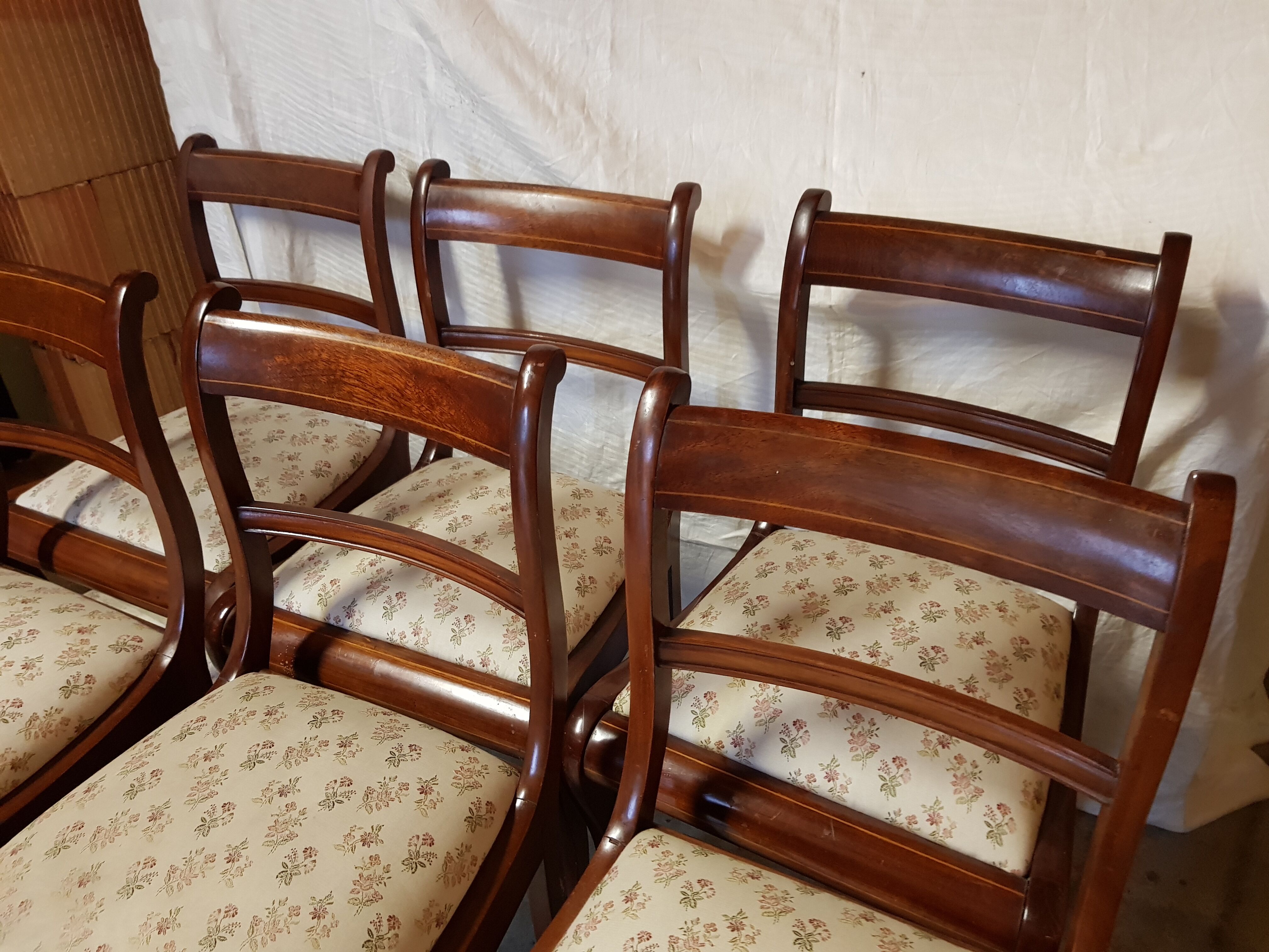 Mahogany empire chairs