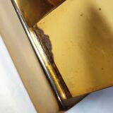 Lámpara de mesa de metal. Italia,1970s.