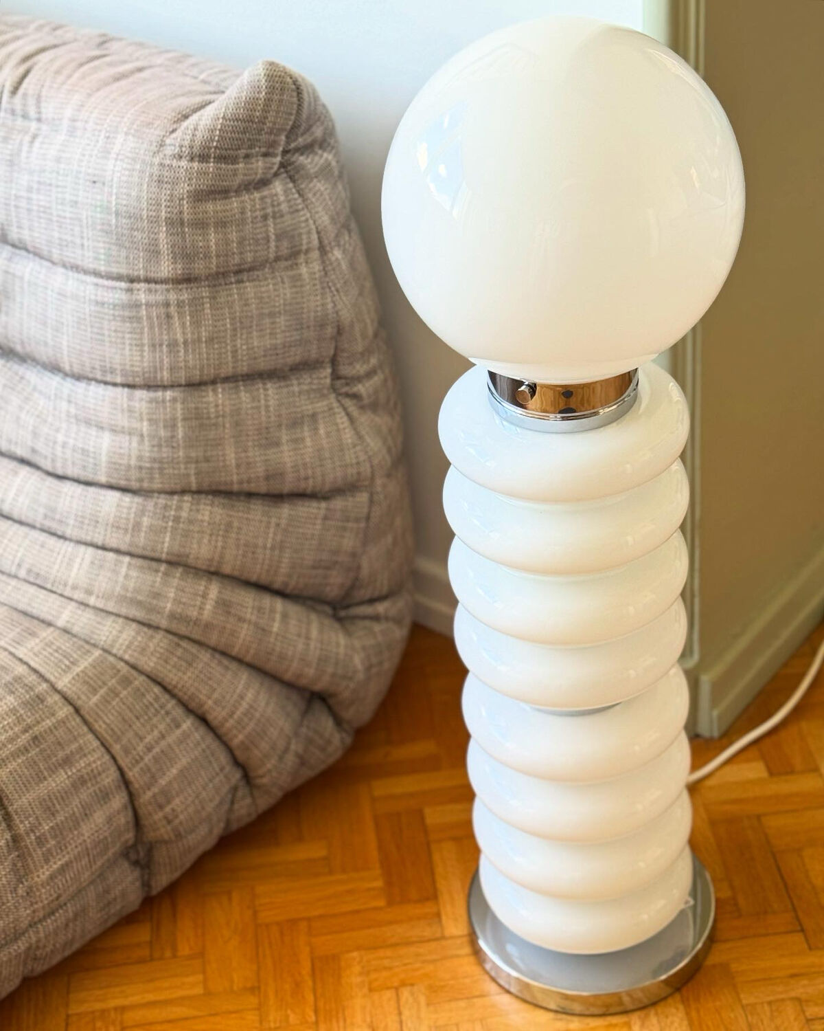 Large mid-century light fixture JSB