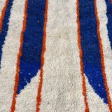 Tapis en laine naturelle fait main taille 100 x 200 cm