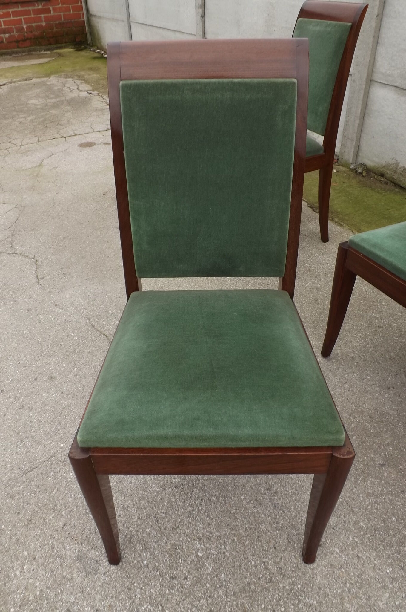 6 chairs  Gaston fish art deco 1930/1940
