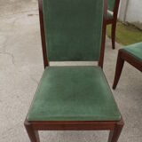 6 chairs  Gaston fish art deco 1930/1940