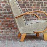 Pair of armchairs by Jindrich Halabala for Thonet 1950. Art deco