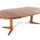 Table à manger extensible ronde 'Arden' 2x - teck - style mid-century moderne