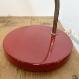 Vintage red east german table lamp from aka leuchten, 1970s