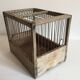 Old bird cage in wood and steel