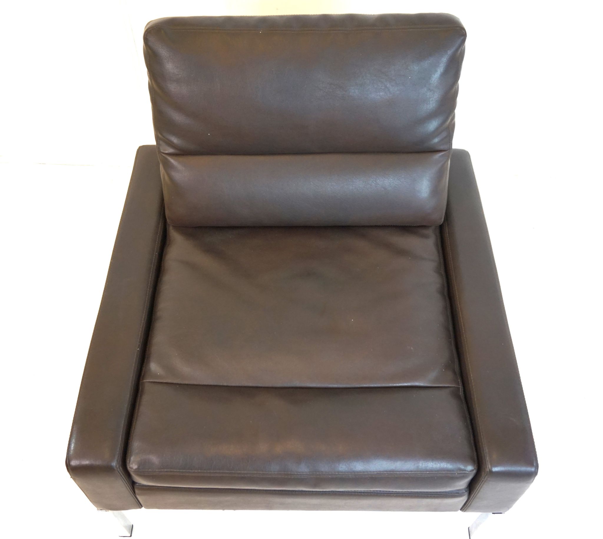 Fauteuil en cuir Wilkhahn Série 800 par Hans Peter Piel