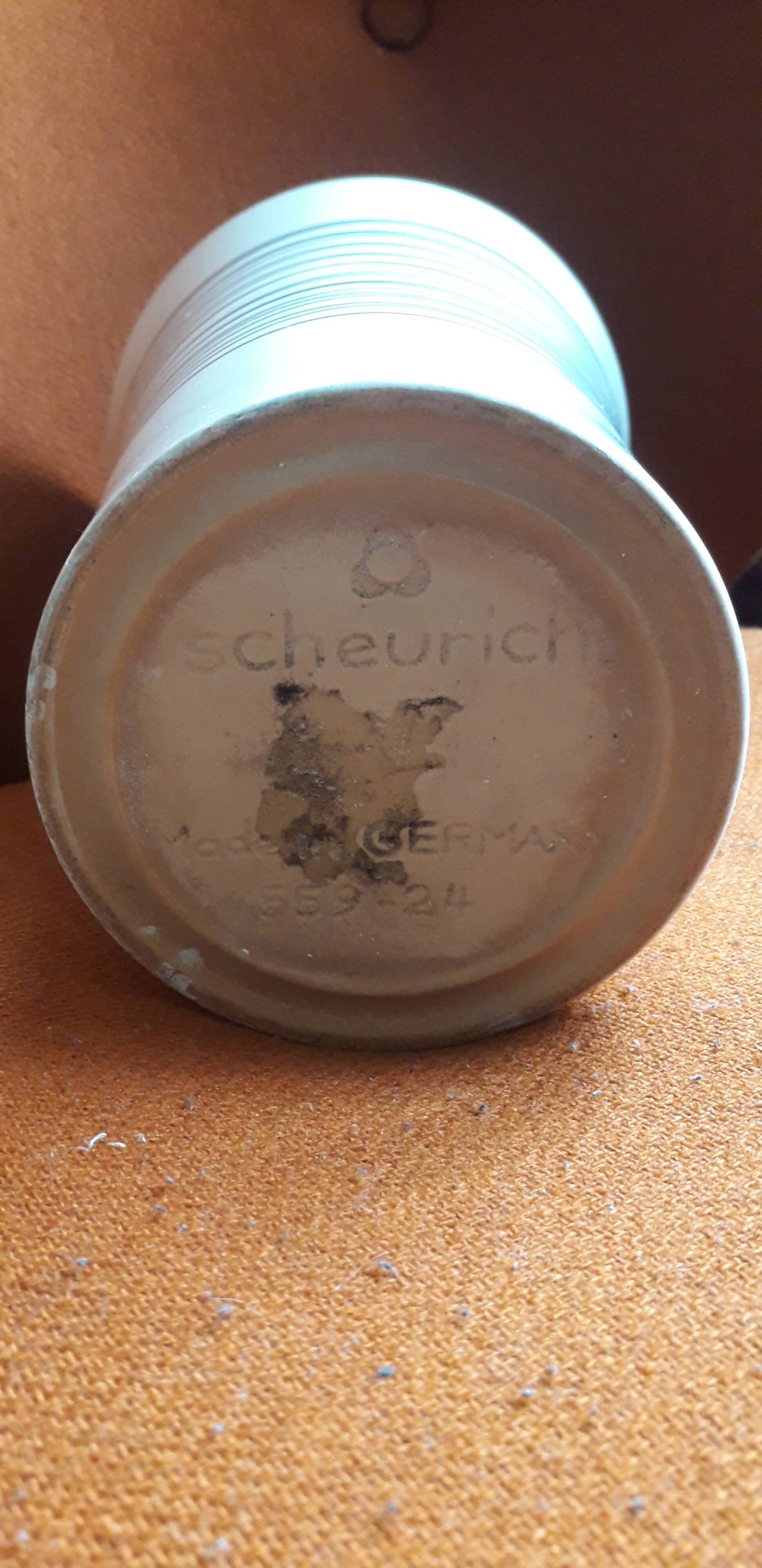 Vintage ceramic vase from Germany signed Scheurich.