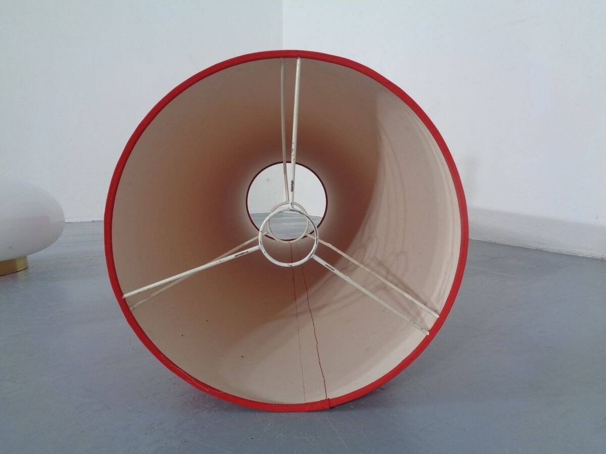 Floor lamp with illuminated glass stand from Doria Leuchten, 1960s.