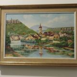 Oil on canvas signed