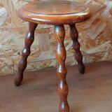 Oak tripod stool