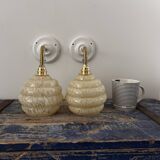 Pair of Art Deco wall lights